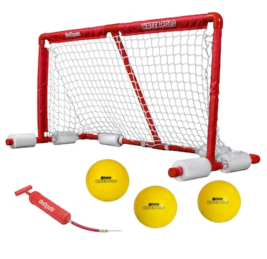 Gosports Floating Water Polo Game Set  Must Have Summer Pool Game  Includes Goal And 3 Balls