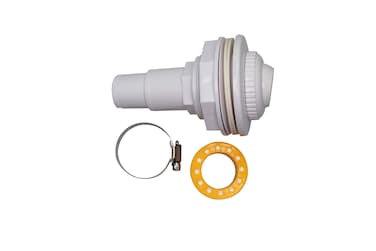 FibroPool Above Ground Pool Wall Fitting Return Jet Assembly with clamp and Thread Tape