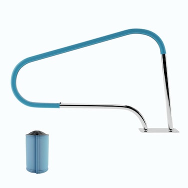 Fibropool Swimming Pool Small Hand Rail Cover 76 Royal Blue