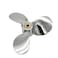 ARKDOZA 3 Blade 7 12x8 4hp 5hp 6hp 4A 4M 5M 5C F4 F6L F6S F5A F6C Stainless Steel Propeller 9 Tooth SS Prop for Yamaha Outboard Motor Engine 75x8