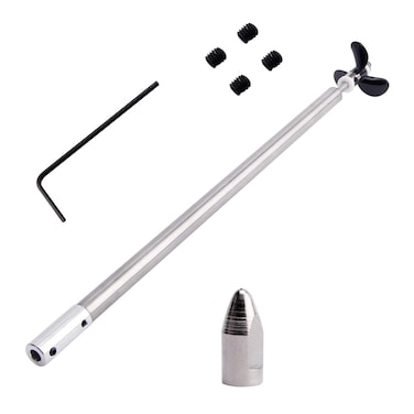 Fielect Drive Shaft w Propeller and Universal Joint for RC Boat L200mm Shaft L150mm Sleeve D36mm Propeller Fit for 3mm Motor Shaft