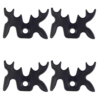 Zelerdo 4 Pack Plastic Moosehead Pool Billiard Cue Bridge Head