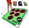 Golf Pong  Fun Yard Games Backyard Games for Young Adults Fathers Dads Golfers Casual at Home Golf Game Ideal Golf Gifts for Men Easy Assembly Compact Target Mat Game Set