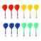 lasenersm 12 Pieces Magnetic Darts Safety Plastic Darts Replacement Dart for Boys Girls and Adults Target Game ToysRed Yellow Blue Green