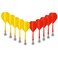 CCLIFE Replacement Magnetic Darts Safe Plastic Wing Target Game Toys