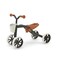 Chillafish Quadie Stable 4Wheel Growwithme Rideon with Adjustable seat Height for Kids 13 Year Cookie Storage in The seat Silent NonMarking Wheels and customisation Stickers Peach