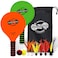 Funsparks Jazzminton Deluxe 3 in 1 Classic Beach Paddle Ball Game Set 6 Birdies  2 LED 2 Balls and A Reusable Bag for Kids Teens and Adults