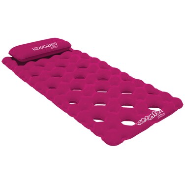 Airhead SUN COMFORT COOL SUEDE Pool Mattress Raspberry Single Pool Mattress AHSC023