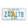 Celebrity Machines Miami Vice Sonny Crocketts Ferrari Daytona Spyder 365 GTS4 ZAQ 178 Metal Stamped Replica Prop Licence Plate