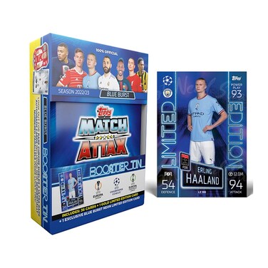 Match Attax 202223 Topps Champions League Cards  Blue Mini Tin 38 Cards  2 LE