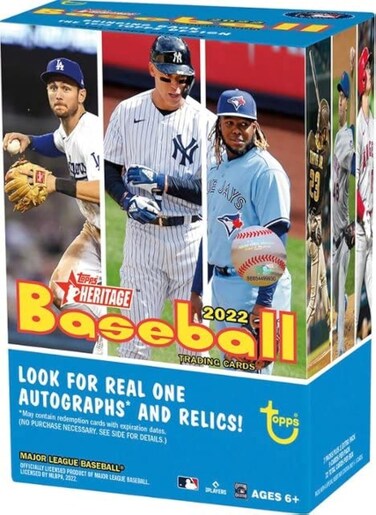 Topps 2022 Heritage Blaster  72 Baseball Cards per Box