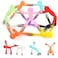 Boxgear 10 Pcs Mini Man Magnetic Toy Translucent Novelty Toys Rubber Magnet Men Toy Fridge Magnets Humanoid Magnetic Toy Kids Travel Toys Multicolor