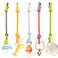 Toy Straps for Baby 5PK Silicone Toy Leash Holder for Stroller HighChairs Car seat SecureAToy Adjustable Length to Keep Toys Clean