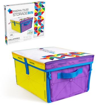 MAGNATILES Storage Bin  Interactive PlayMat The ORIGINAL Magnetic Building Brand