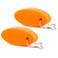 Cornucopia Brands Orange Foam Floating Key Chain Floats 2 pack