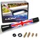 iJDMTOY 3Inch Red Union Jack UK Flag Theme Short Antenna Compatible with Mini Cooper All Models  More Other Cars
