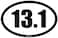Motvia 131 Half Marathon Oval Car Magnet