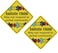 Autistic Child Emergency Magnet 6 x 6 inch Auto Bumper Car Magnet Yellow MG040