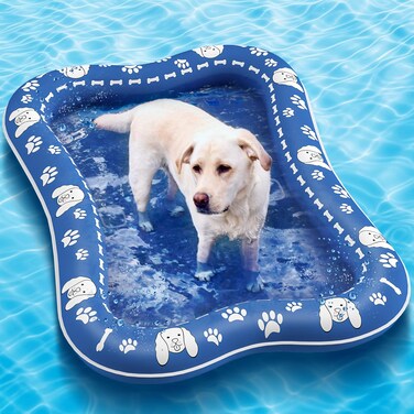 XLYLKS Dog Float Raft Inflatable Dog Pool Float Puppy Swimming Pool Toy for Summer Lake Beach Bath