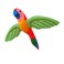 TGLLC Treasure Gurus Flying Inflatable Parrot Bird Fun Blow Up Pool Toy Float Hawaiian Luau Party Tiki Bar Decor