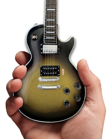 AXE HEAVEN Adam Jones Les Paul Custom Silverburst Mini Guitar 14 Scale Replica