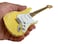 AXE HEAVEN Yngwie Malmsteen Mini Fender Strat Heavily Worn Olympic White Finish Guitar Model Replica