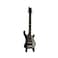 ALANO Wooden Mini 10cm Black Electric Guitar with Stand Bow and Case Mini Instrument Mini Musical Ornament with Black Box GE53B10S