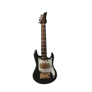 ALANO 9cm Black Electric Guitar Ornament Mini Guitar Model Musical OrnamentsGE7B9