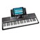 Rockjam 61Key Compact Keyboard With Sheet Music Stand Power Supply Piano Note Stickers And Simply Piano Lessons