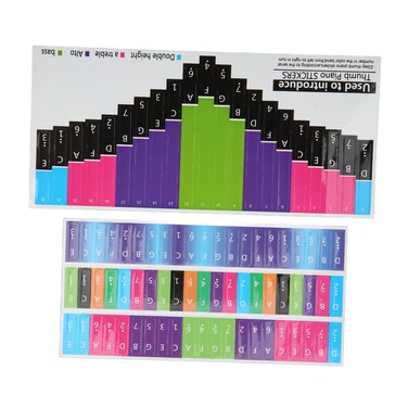 RTLR Kalimba Scale Sticker Beautiful Tumpiano Stickers Intact Easy to Clean for Drum Practice 21 tone thumb piano universal