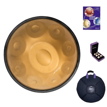 AS TEMAN HANDPAN 2022 Handpan drum instrument in G Minor 9 Notes 18 inches Steel Hand Drum