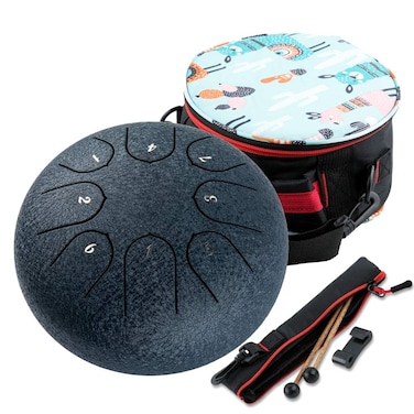 Ubblove Tongue Drum 6 inches 8 Notes Steel Handpan Drum Musical Percussion Instrument with Drum Mallets Carry Bag Great Gift for musical loverkids Pink 6 inch