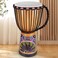 lotmusic African Djembe Drum Standard 10 HandPainted Mahogany Congo Drum Professional Bongo Drum With Goatskin Drumhead for Adults
