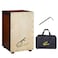 GECKO Cajon BOX DrumWooden Percussion Box with Internal Adjustable Guitar Strings2YEAR WARRANTY
