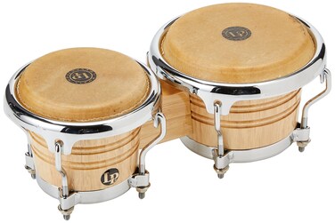 LP Latin Percussion LP817950 Natural Wood Mini Bongos