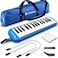 CAHAYA 32 Keys Melodica for Children Melodica Instrument with Carry Bag Suitable for Beginners Students Musical Gift for Boys and Girls Blue CY00502