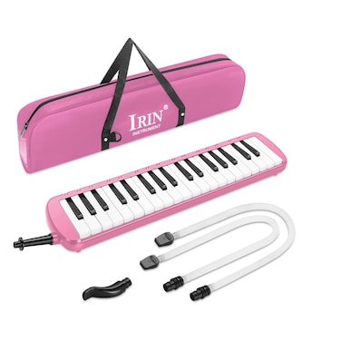 Flexzion Melodica Instrument 37 Keys Air Keyboard Piano for Kids and Adults BeginnerFriendly Blow Keyboard Wind Instrument Portable Keyboard Harmonium Instrument Pink
