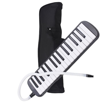 Mibee 32 Piano Keys Melodica Musical Instrument for Music Lovers Beginners Gift with Carrying Bag Black