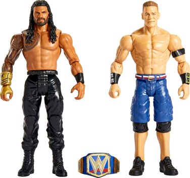 MATTEL WWE Roman Reigns vs John Cena Championship Showdown Action Figures Pack of 26in