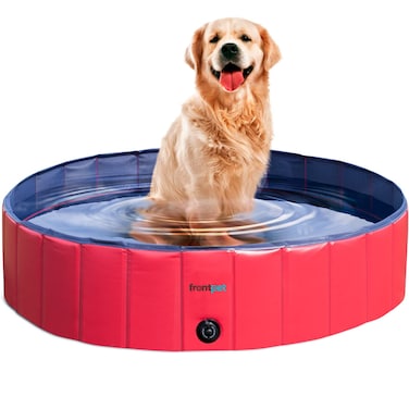 FrontPet Foldable Large Dog Pet Pool Bathing Tub 50 Inch X 12 Inch