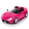 SUPER JOY Dolls Accessories  Convertible Car for Dolls Glittering Pink Convertible Doll Car