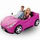 Liberty Imports DollSized Pink Car Convertible 2Seater Vehicle Doll Accessories with 2 Dolls Included  Seat Belts Rolling Wheels Compatible with Barbie