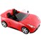 KeepRunning Convertible Car for Dolls Glittering Deep Red Convertible Doll Vehicle with Working Seat Belts Ideal Gift Increase Childrens Fun