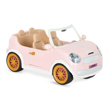 Lori 6 DOLLS CONVERTIBLE CAR  PINK