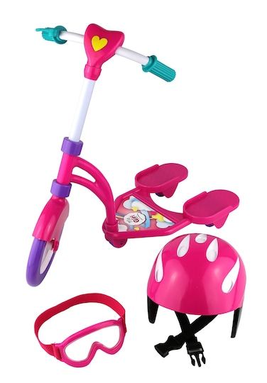 Click n Play Doll Scooter and Helmet Set Perfect For 18 inch American Girl Dolls
