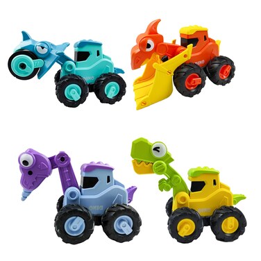 NSUKAKULU Press Engineering Toy Car Dinosaur Team Smooth No Burrs Inertial Glide Help The Babys Movement Ability 18 Months or More Baby Gift