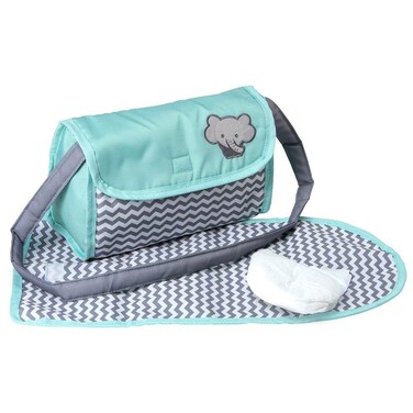 ADORA Zigzag Baby Doll Diaper Bag  Doll Accessories Set  Includes Changing Mat Diaper and Diaper Bag for Ages 3 and Up  Zig Zag Print