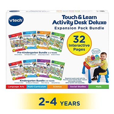 VTech Activity Desk 4in1 PreKindergarten Expansion Pack Bundle for Age 24