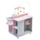 Olivias Little World  Polka Dots Princess Baby Doll Changing Station Baby Care Activity Center Role Play Nursery Center with Storage for Dolls Accessories  Pink  Gray
