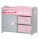 Olivias Little World Pink Polka Dot Baby Doll Crib Wooden Doll Cot With Storage Doll Furniture UKTD12390A